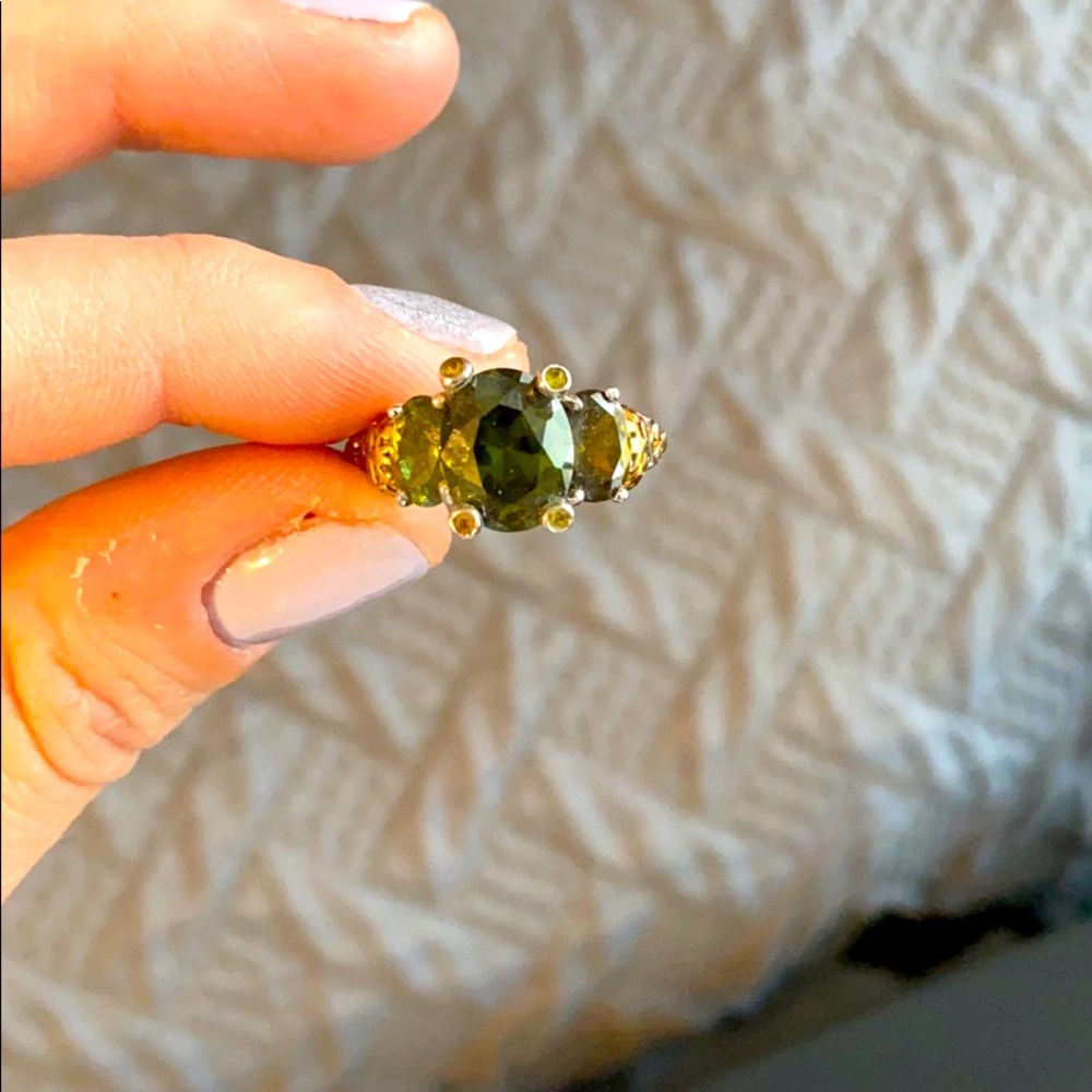Sterling Silver Emerald ring